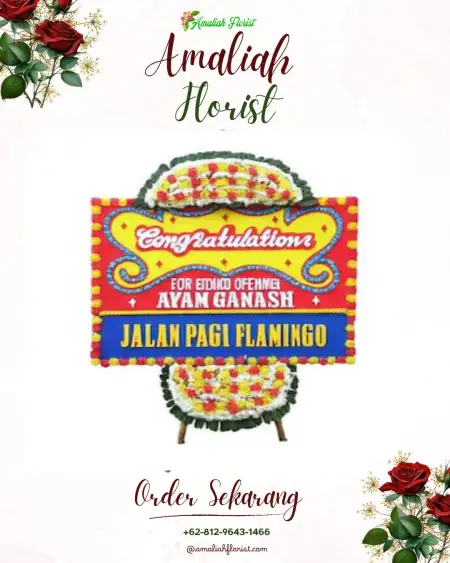 Sewa Papan Bunga Gedung Serbaguna Al Muhajirien Bekasi